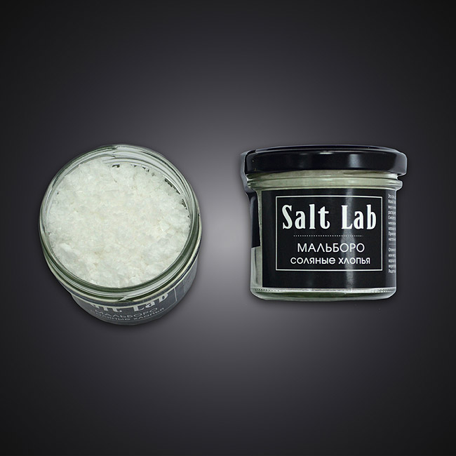 Соляные хлопья Мальборо Salt Lab | Лёгкая и хрустящая, эта соль станет прекрасным дополнением к стейкам. Купить с оперативной доставкой по Москве.